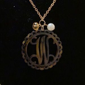 Initial Pendant Necklace W